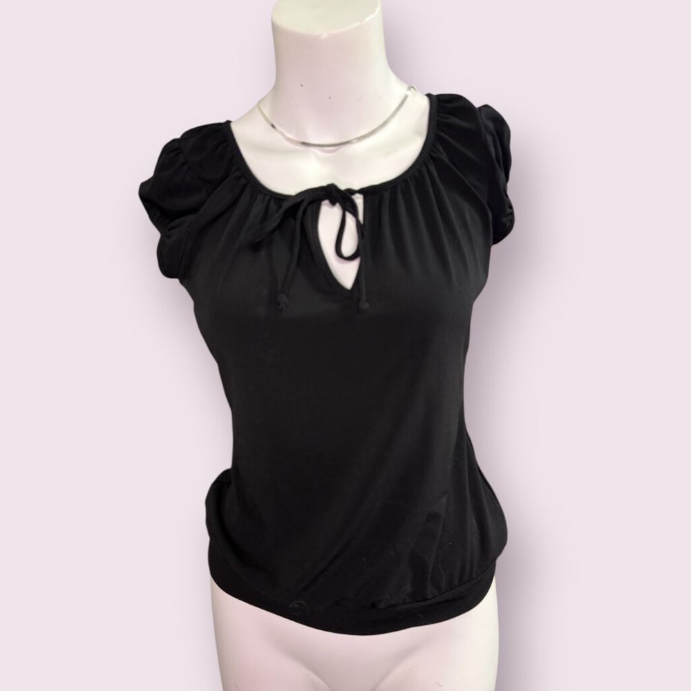 Jacob Black Tie Top Size M