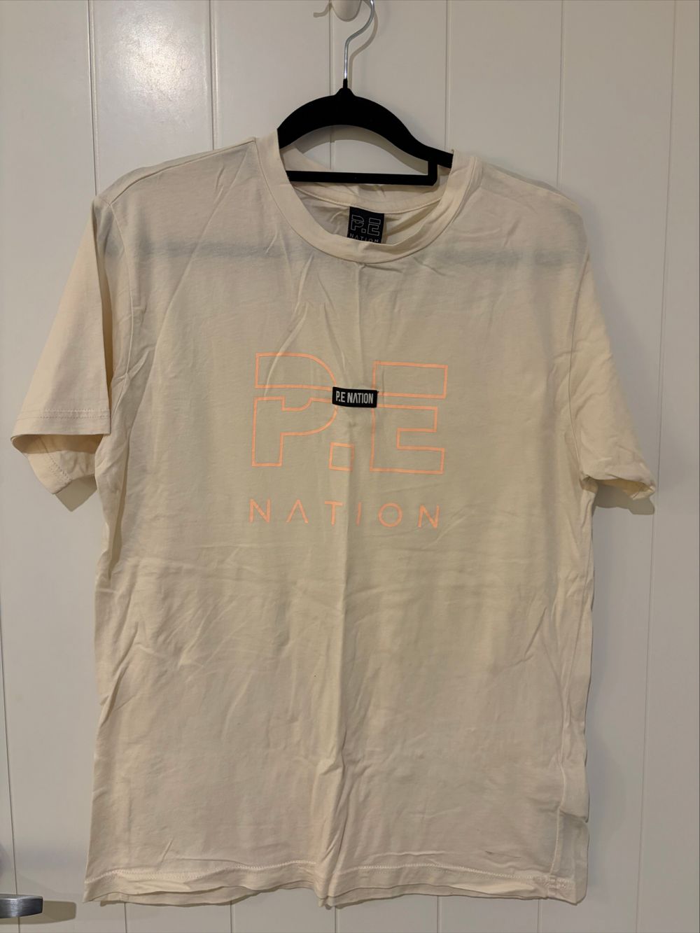 PE Nation cream boxy tshirt