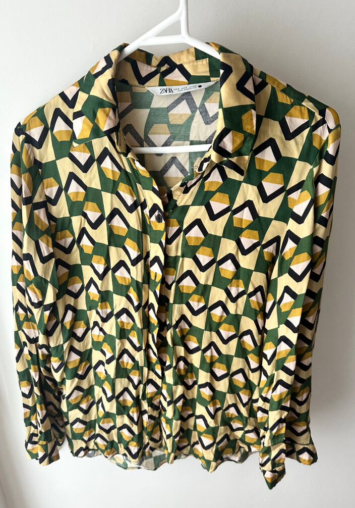 Zara patterned shirt, Size S