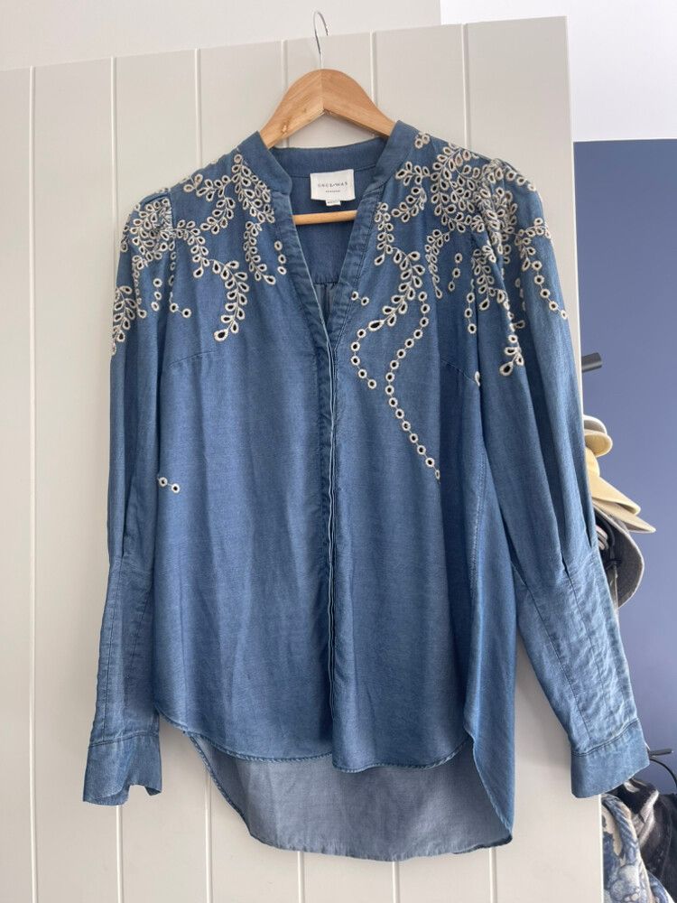 Once Was Blue Embroidered Shirt