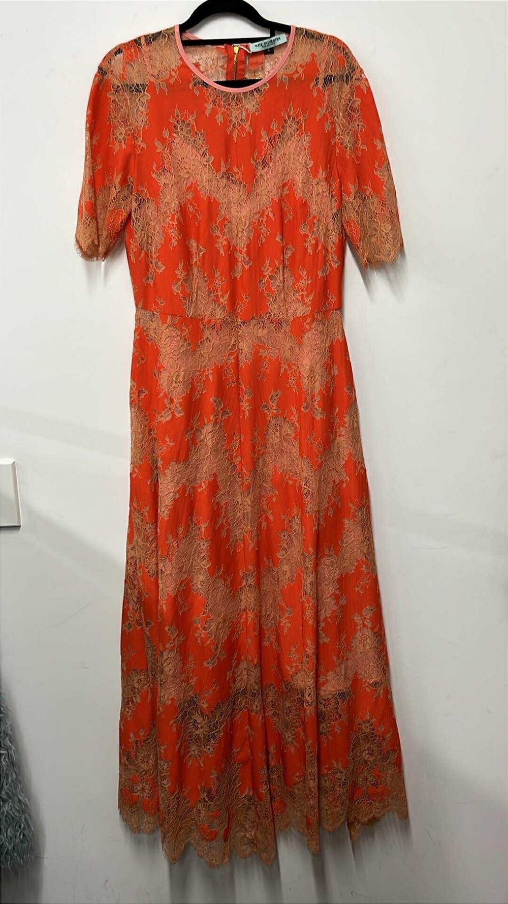 Kate Sylvester Orange Lace Dress