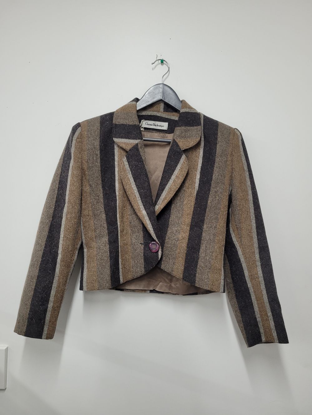 Christian Dior Boutique Brown Stripe Jacket