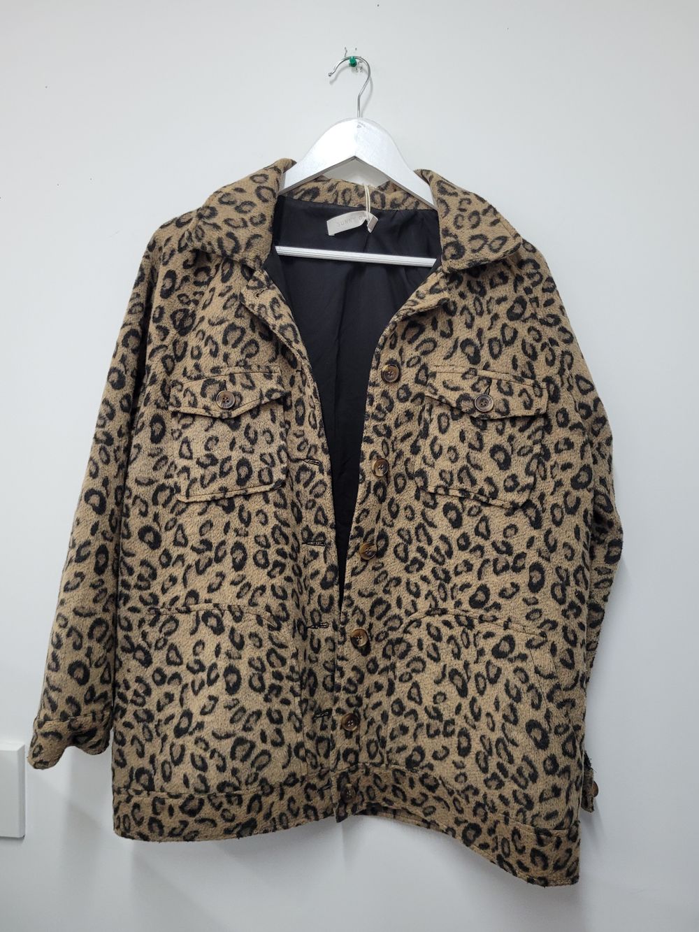 Sunny Girl Brown Leopard Jacket Size M