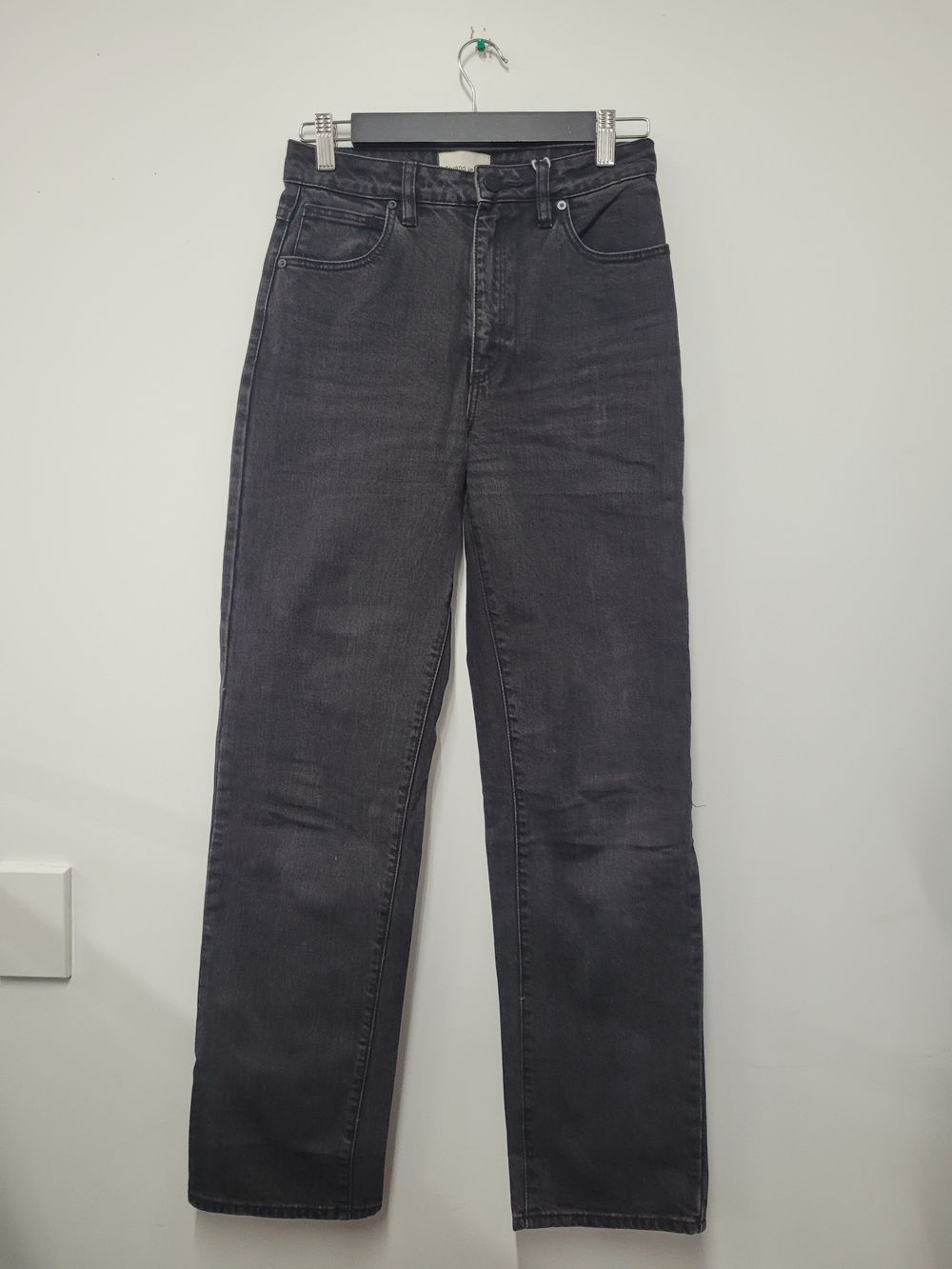 Abrand Jeans Black High Straight Jeans