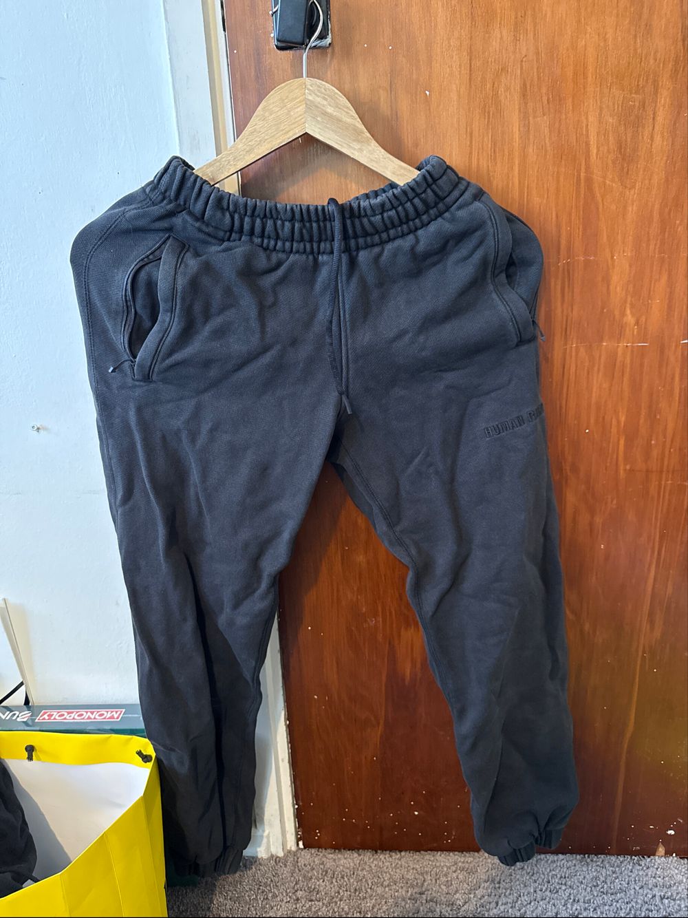 Adidas x Human Race sweat pants in black (2XS)