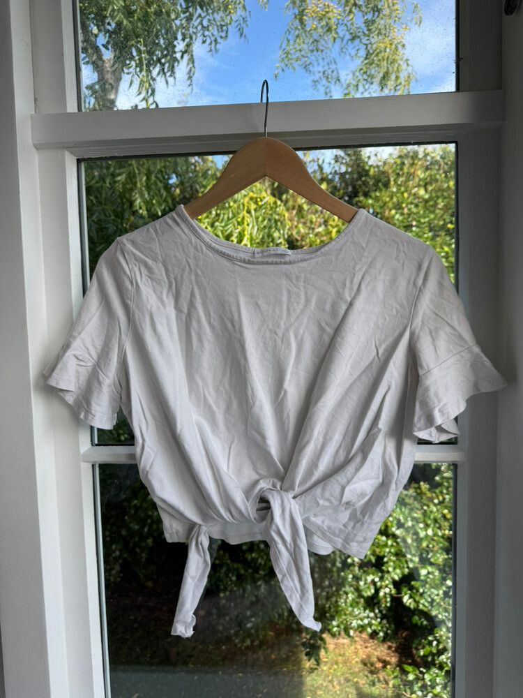 Kookai White Tie Top