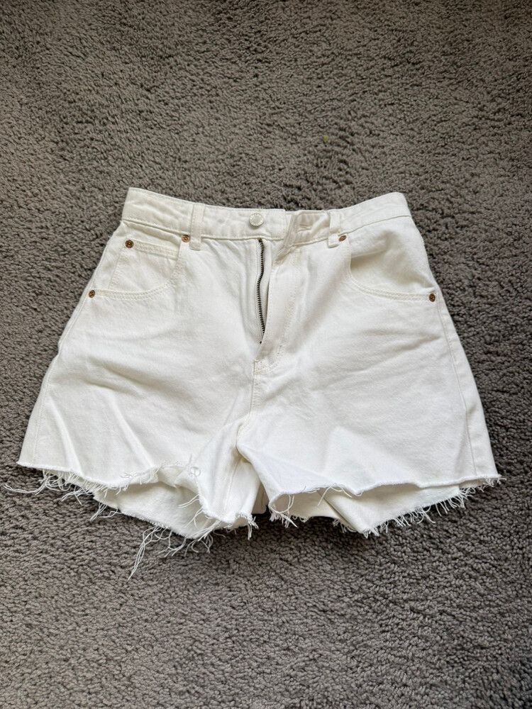 Rolla's White Denim Shorts