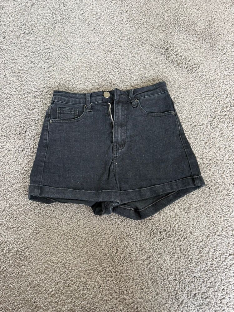 Carina Linn Black Denim Shorts