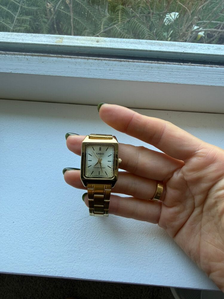Casio Gold Rectangular Watch