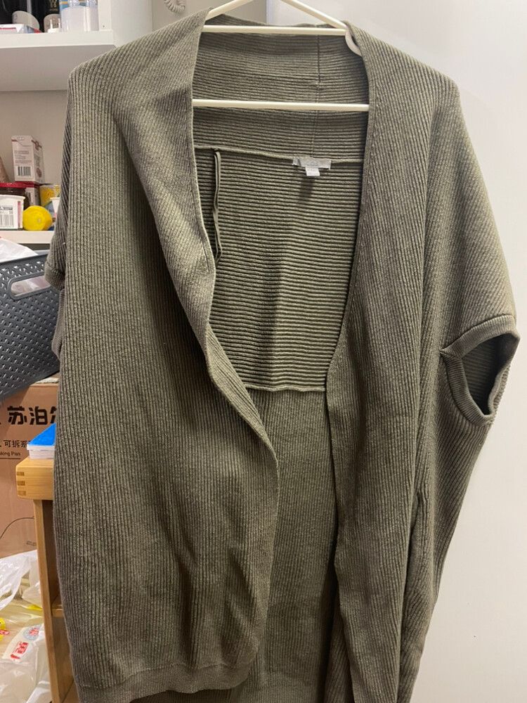 COS Green Knit Cardigan