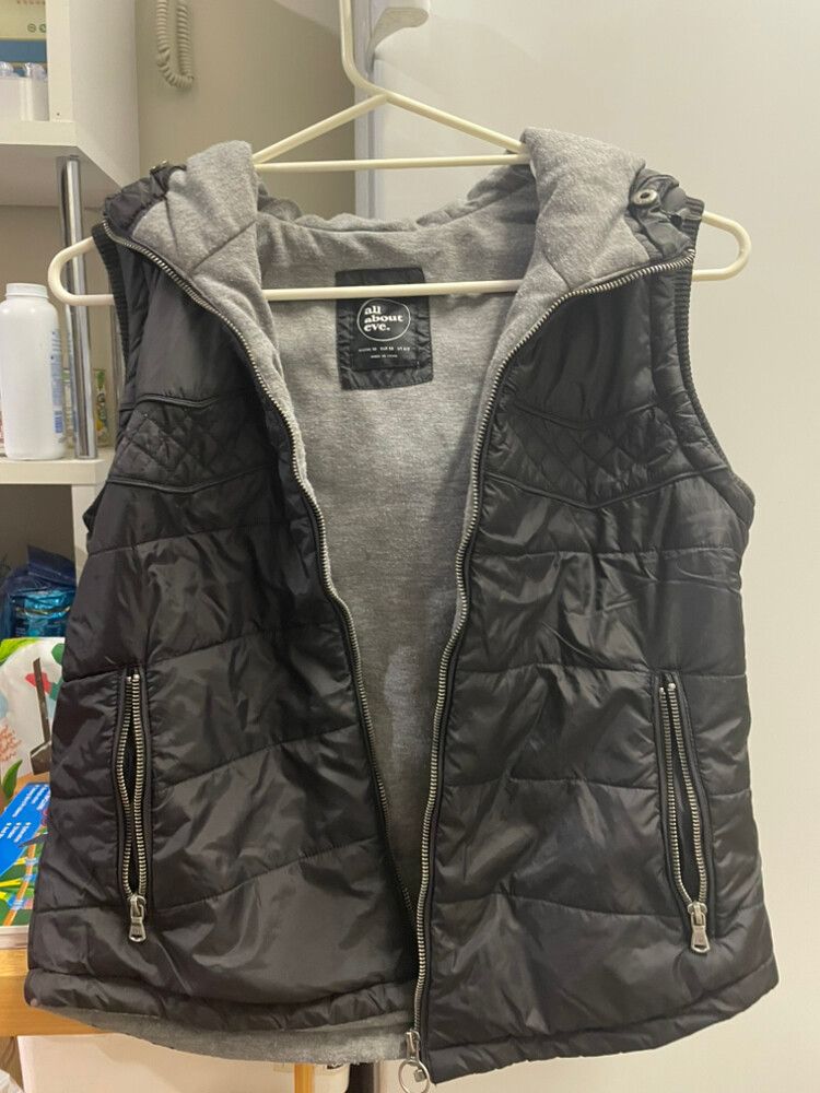 All About Eve Black Puffer Vest