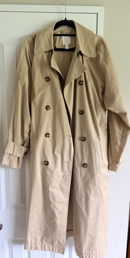 H&M Beige Trench Coat Size XS/S