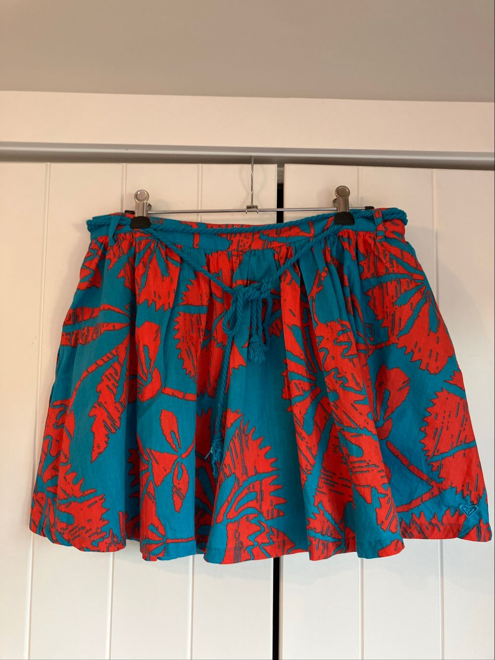 Roxy - Teal and Orange Mini Skirt