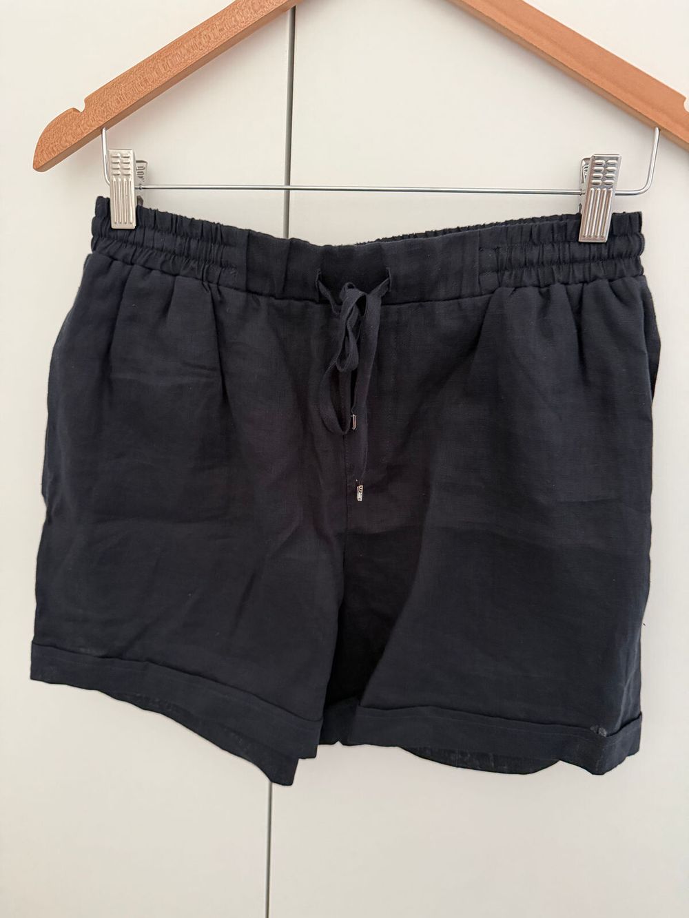 Navy Linen Shorts Size Small