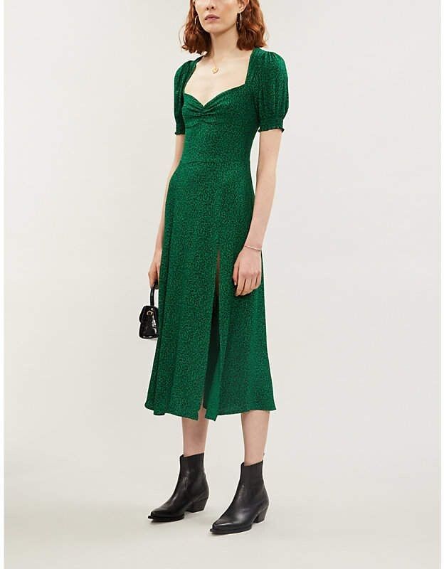 reformation green midi dress WW50091] Reformation main image 0