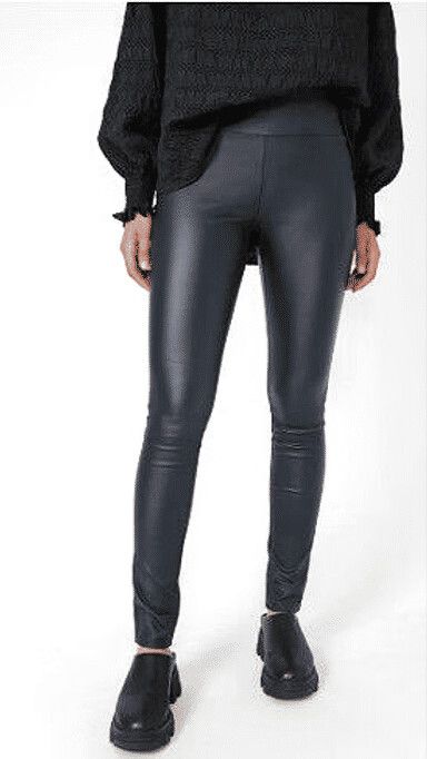 Moochi Glossy Pants - Navy