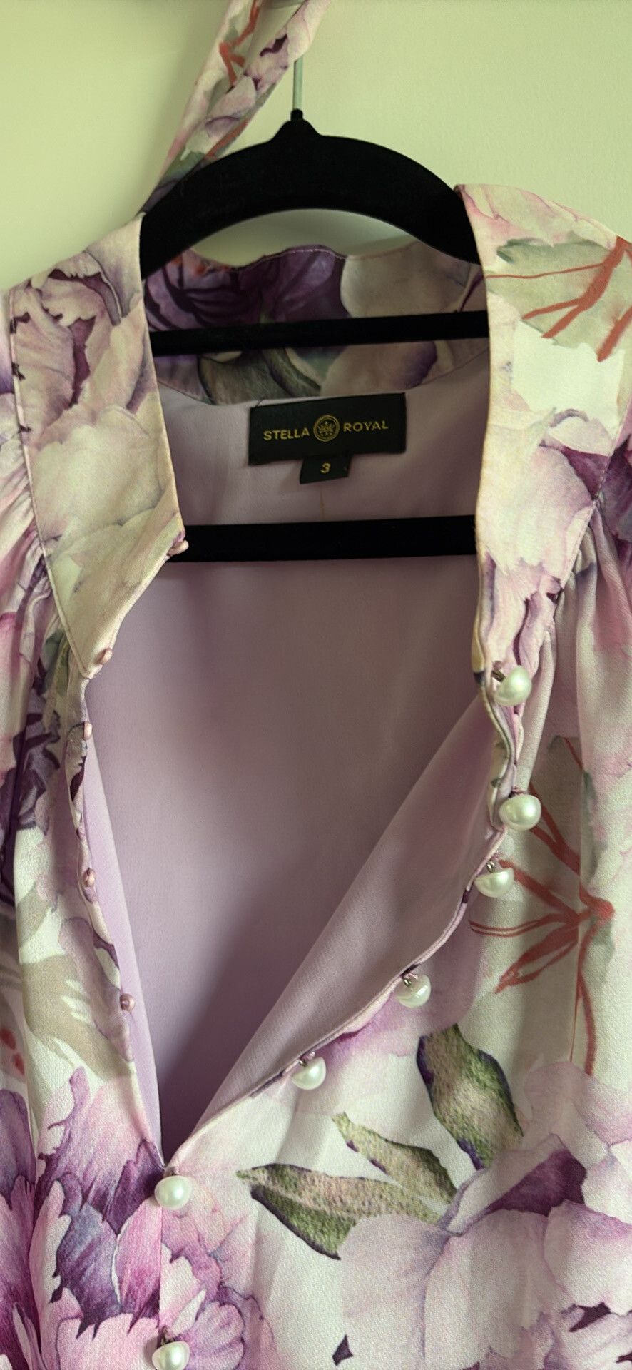 Stella Royal Pink Floral Midi Dress