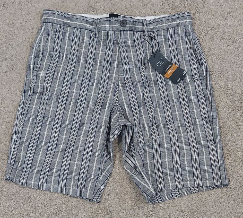 Next mens checked shorts 32R