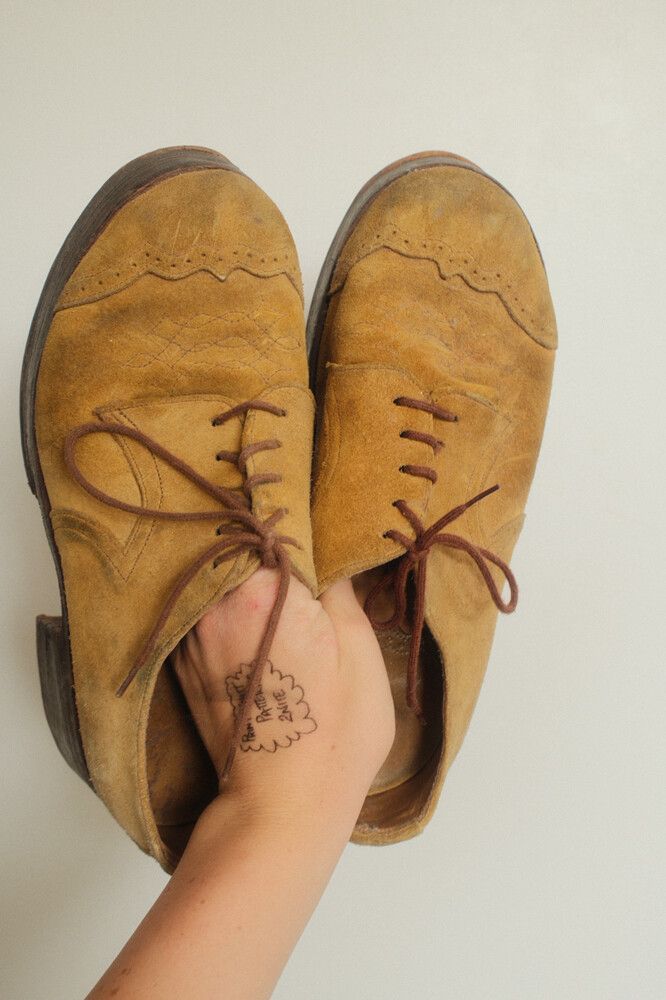 Suede Lace Up Shoes