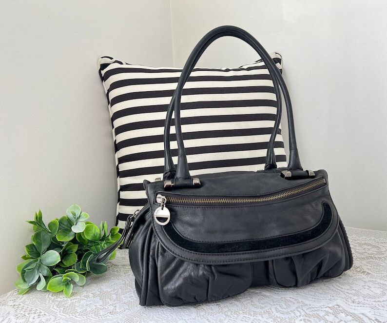 MIMCO Black Leather Handbag