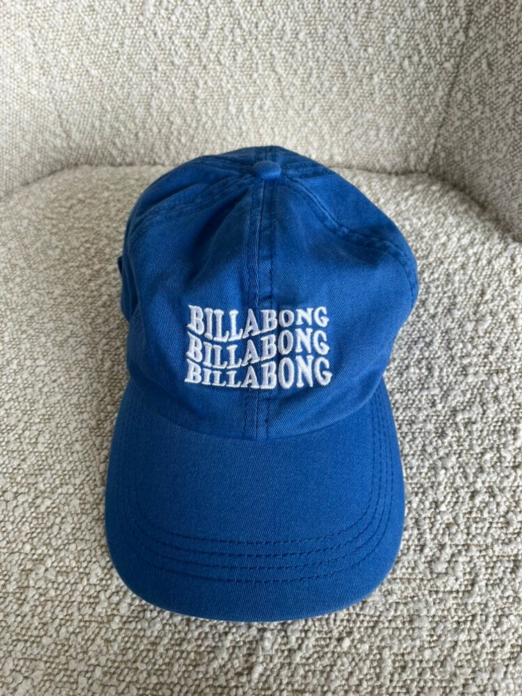 Billabong Blue Cotton Embroidered Cap