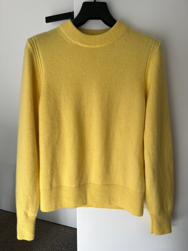 Cos Yellow Cashmere Jumper XS
