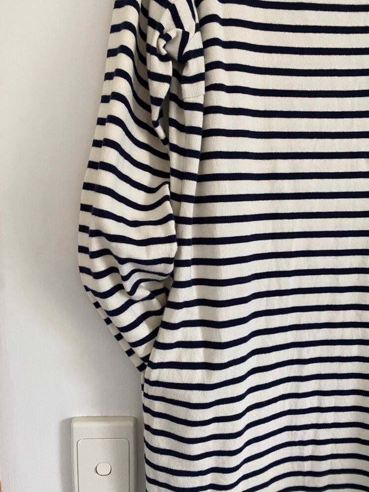 Striped Uniqlo Knit Dress - Black & White