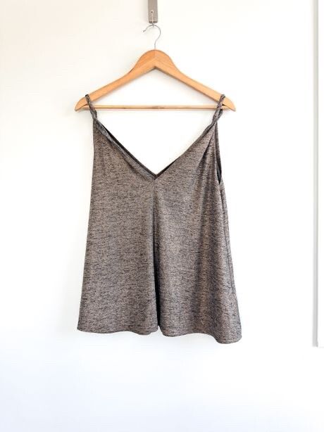 Liam by RUBY Rose Gold Metallic Knit Cami – Size 12 (fits up to 14/16)