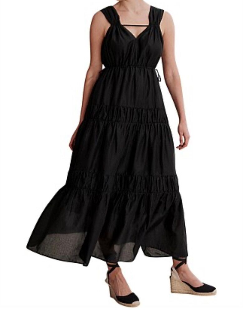 country road black maxi dress Black Country New Road Poster Country Road One Shoulder Maxi Dress - Black - Sizes XS To XL