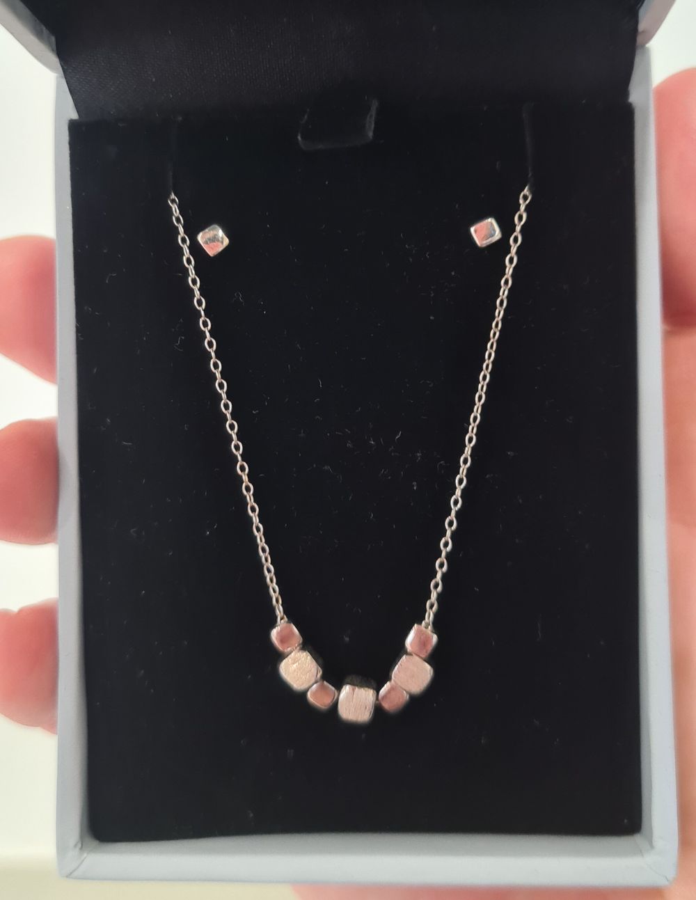 MAX Stering Silver Necklace&Earrings Set