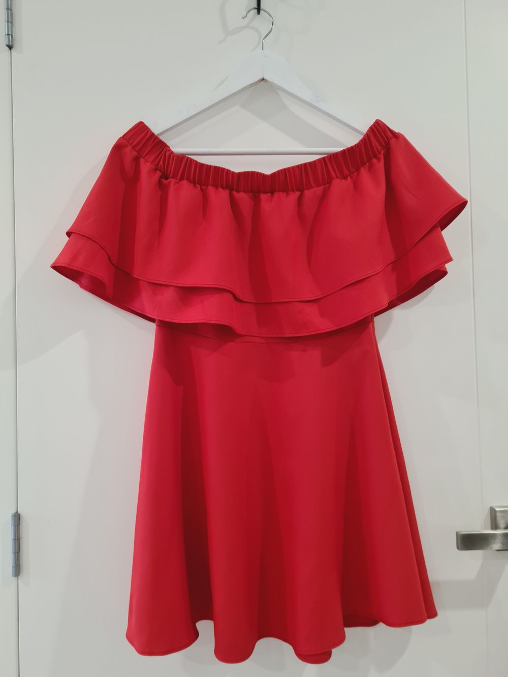 Missguided Rose Off Shoulder Dress