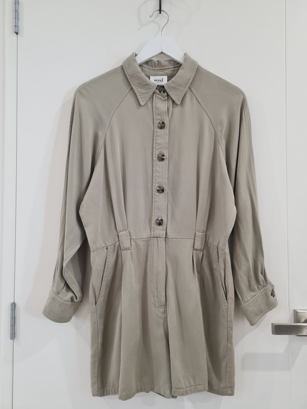 Seed Heritage Khaki Playsuit