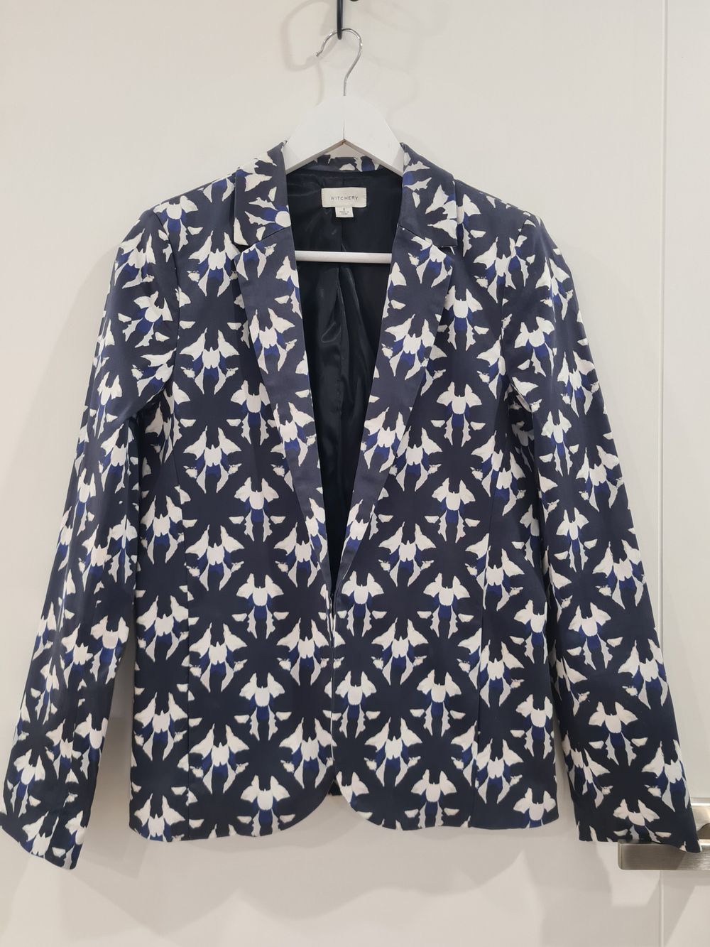 Witchery Navy Patterned Blazer