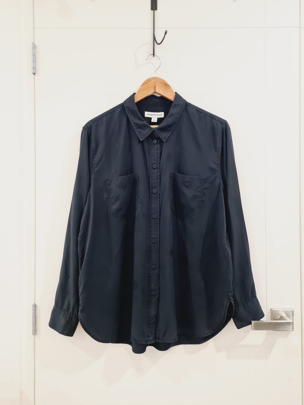 Country Road Black Lyocell Long sleeve Shirts size 12