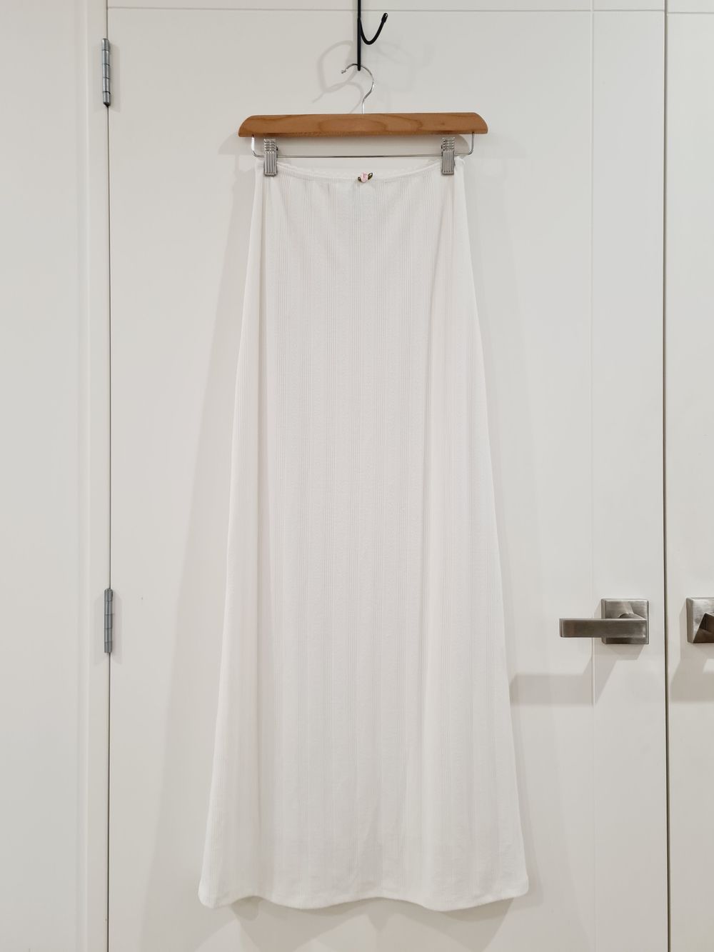 Princess Polly White Crochet Maxi Knit Skirt
