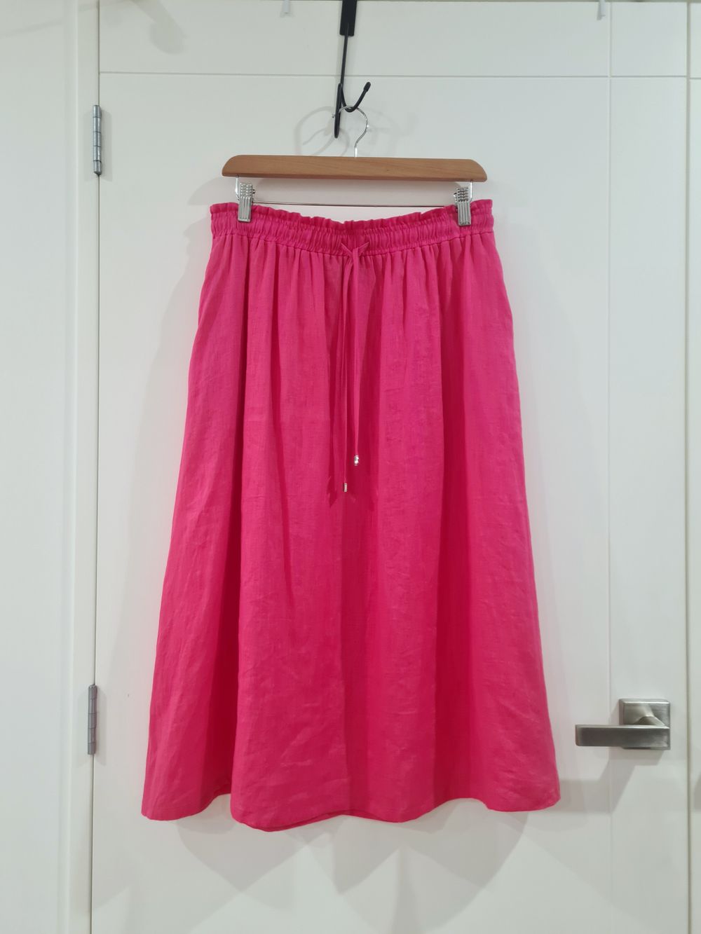 Eb & Ive Pink Linen Long Skirt size M/L