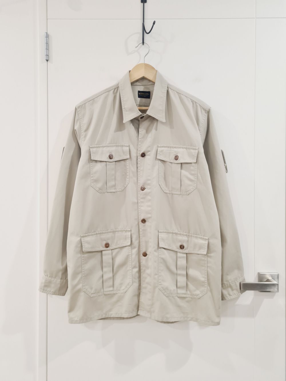 Mc Gregor Y2K Vintage inspired Beige Utility Work Jacket size SM