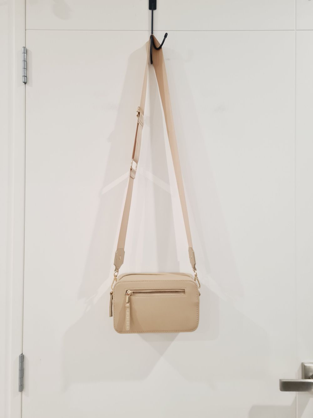 Ava And Ever Beige Minimal Crossbody Bag – Everyday Essential