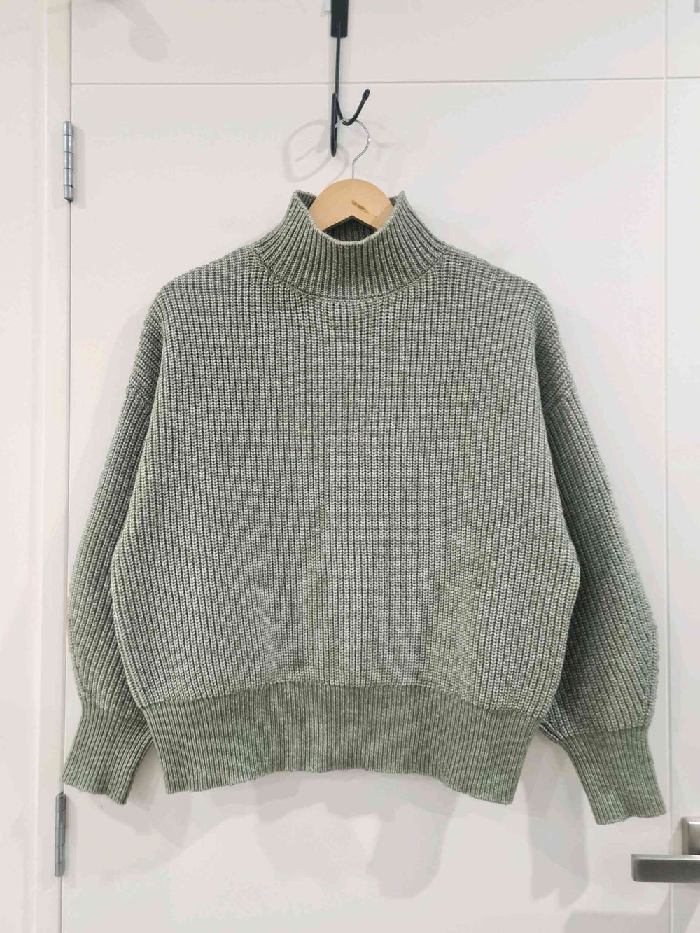 Zest Green marl Wool blend Oversized Jumper size M