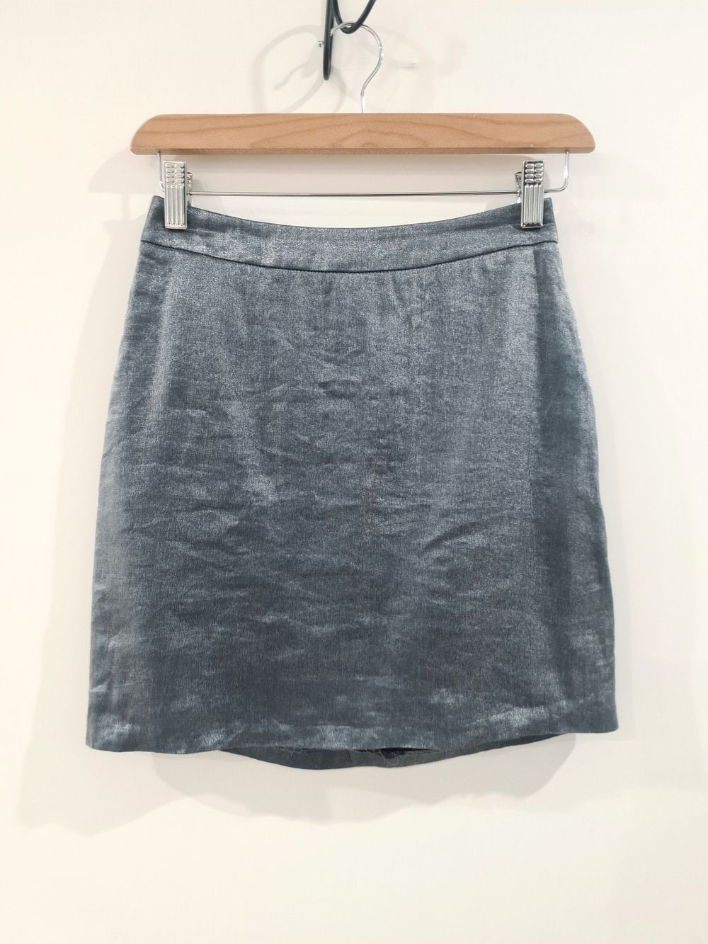 ASOS Grey Shimmering Mini Skirt size 6