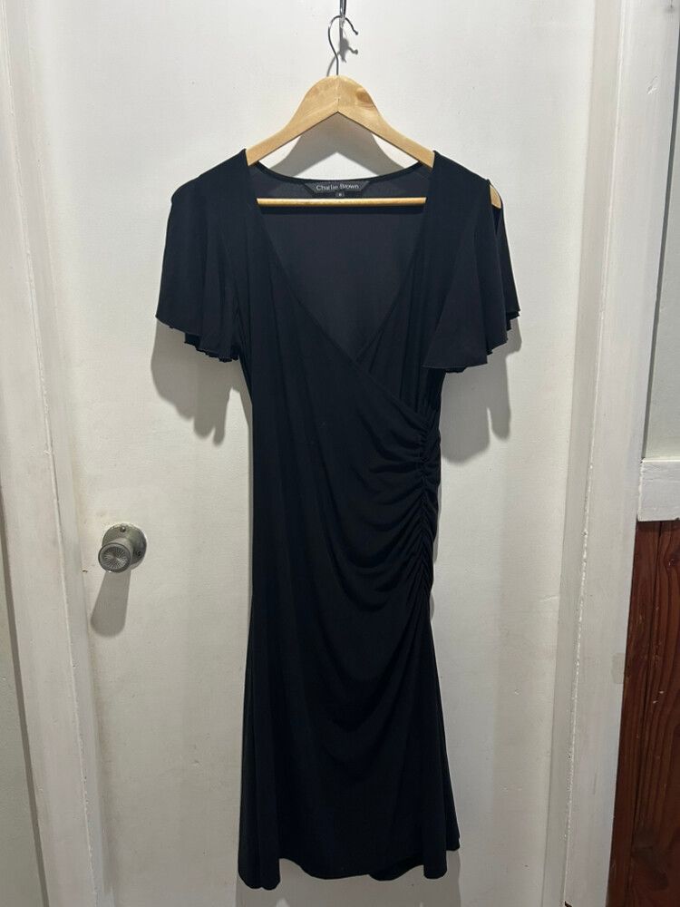 Charlie Brown - Charlie Brown Pretty Black Dress 10 on Designer Wardrobe