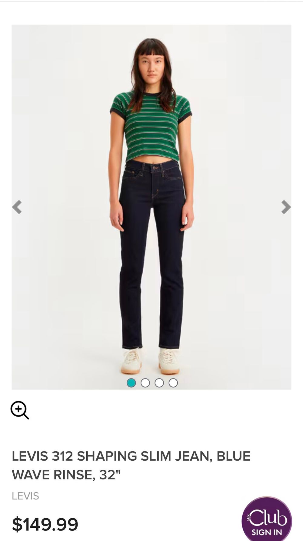 Levi's Dark Wash Jeans - 312 Shaping Slim