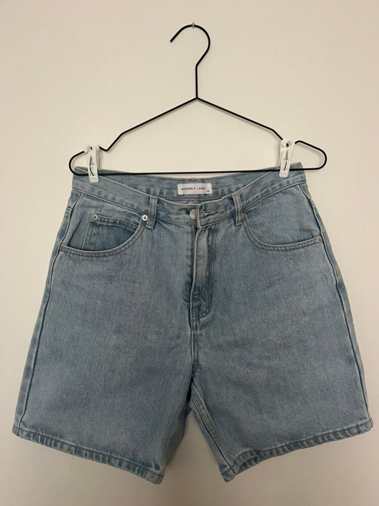 Mid Length Denim Shorts