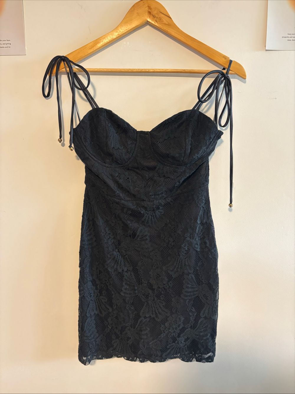 Showpo Black Lace Mini Dress
