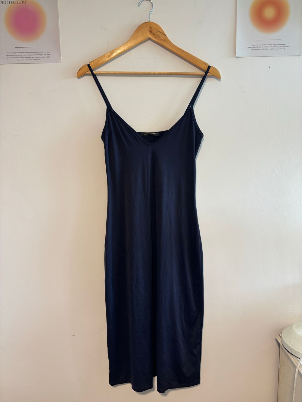 Collette Dinnigan Navy Slip Dress