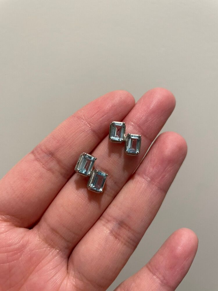 Silver Topaz Earrings
