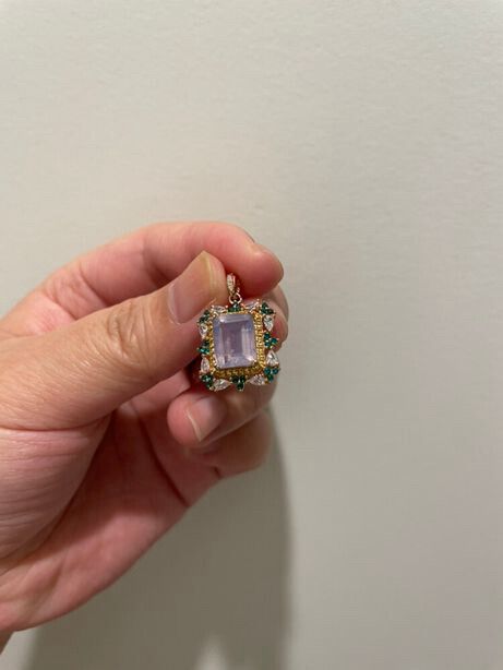 Lavender Milky Amethyst Pendant