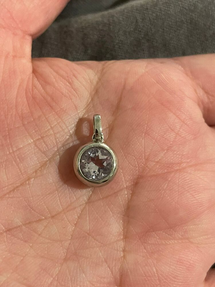 Sterling Silver Milky Amethyst Pendant