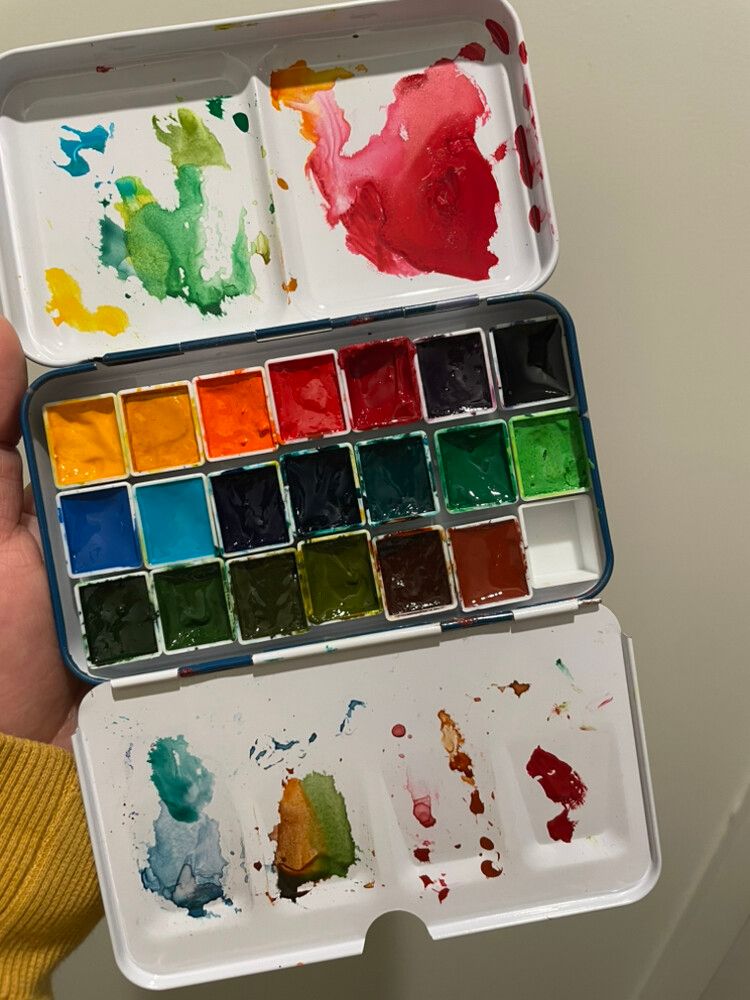 M. Graham WaterColour 20 Half Pans