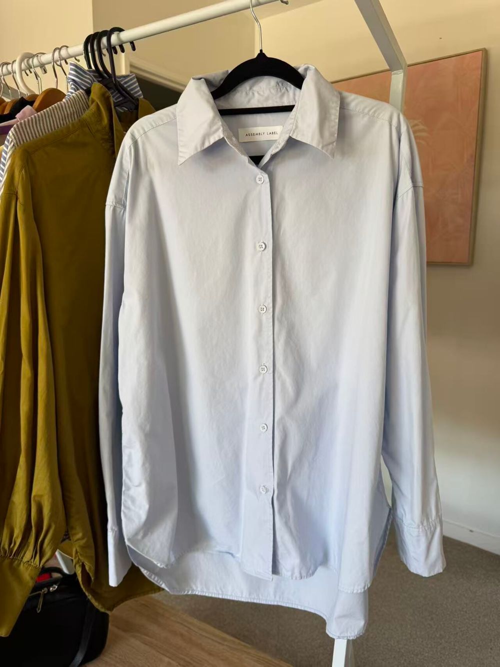 Assembly Label Light Blue 100% Cotton Shirt - Mint Condition
